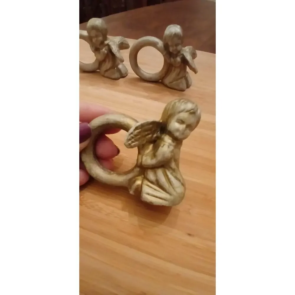 Ceramic Angel Napkin Rings (4) - Picture 11 of 16